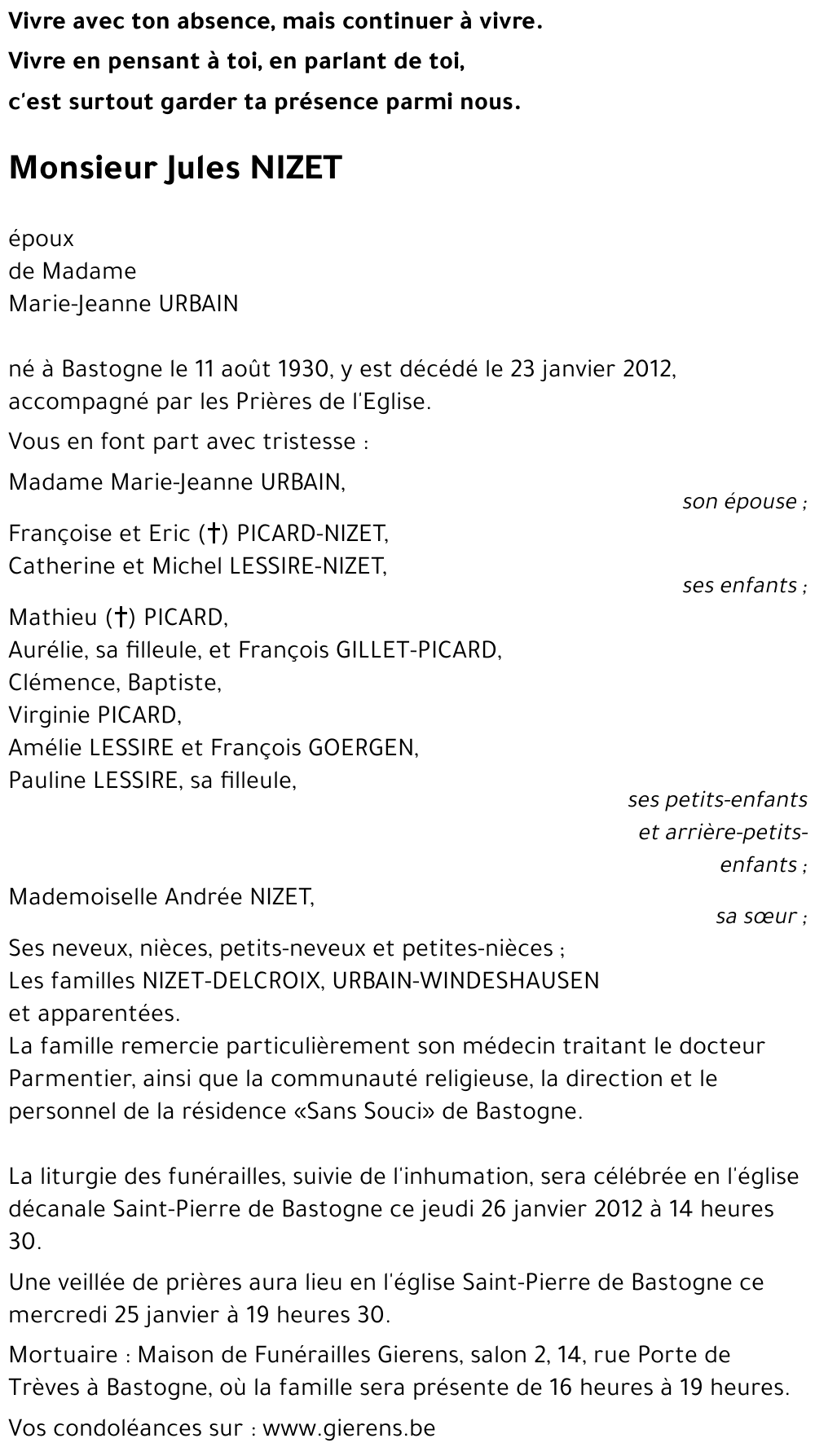 Jules NIZET