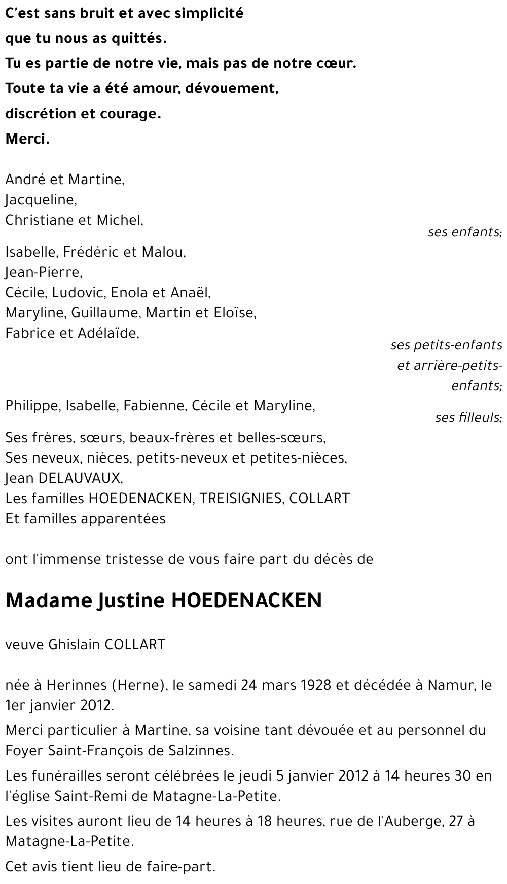 Justine HOEDENACKEN