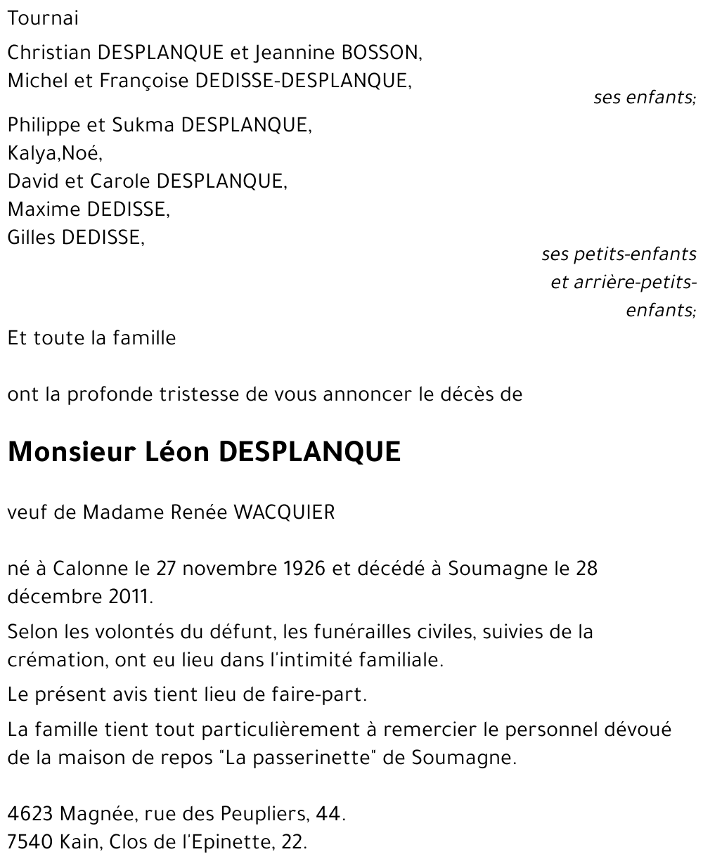 Léon DESPLANQUE