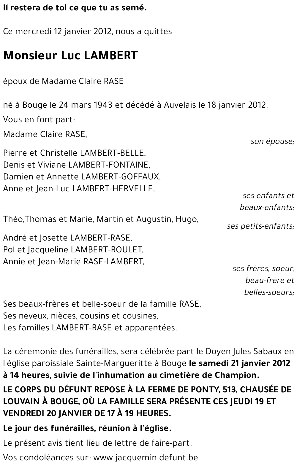 Luc LAMBERT