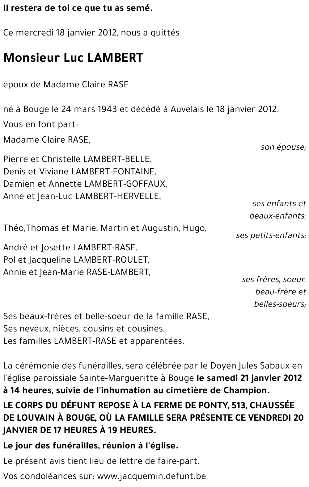 Luc LAMBERT