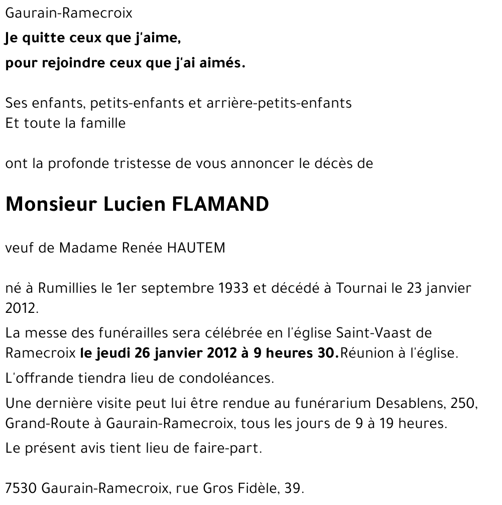 Lucien FLAMAND