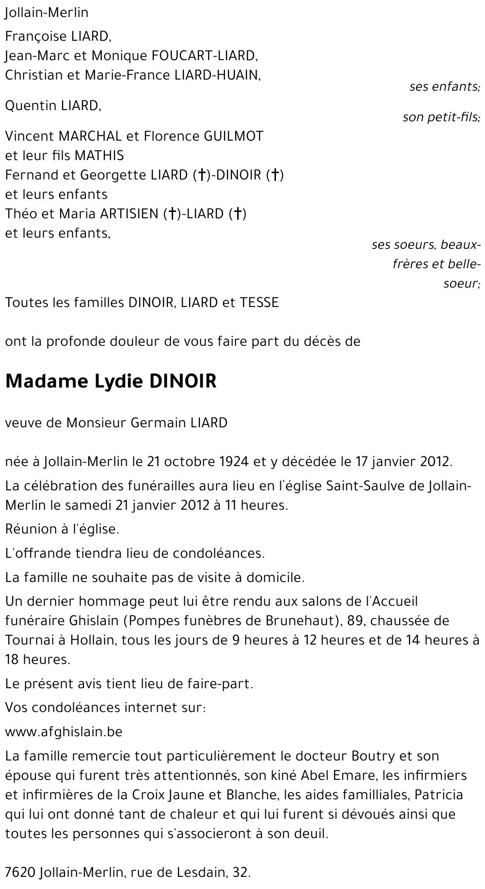 Lydie DINOIR