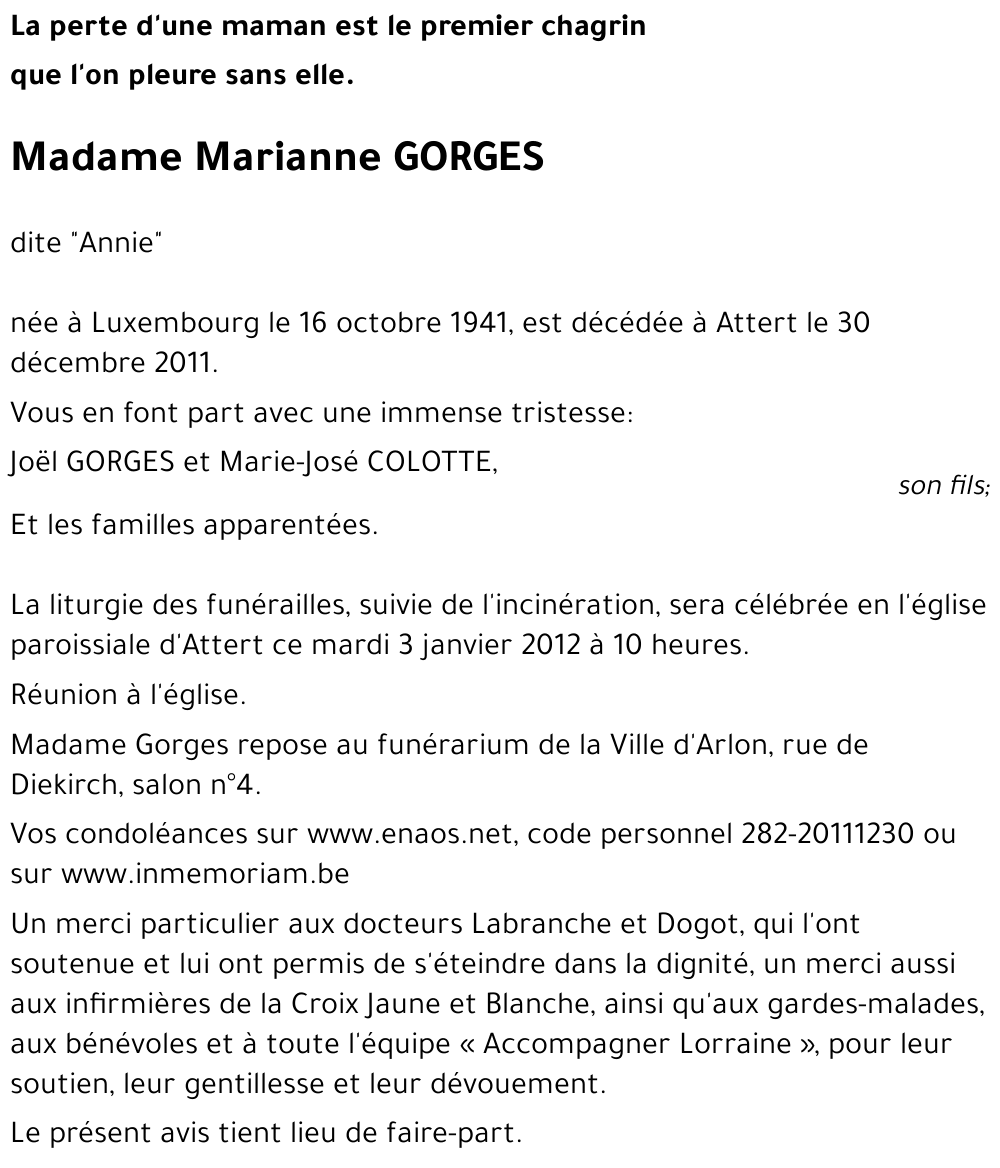 Marianne GORGES