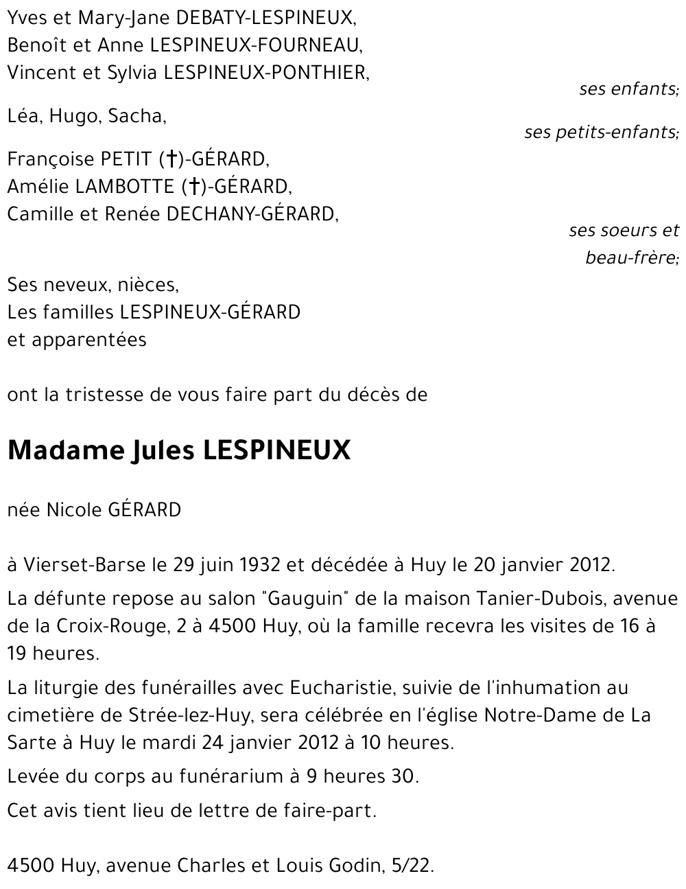 Nicole GÉRARD