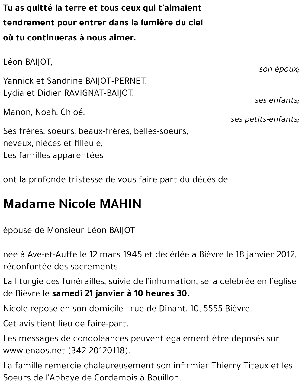 Nicole MAHIN