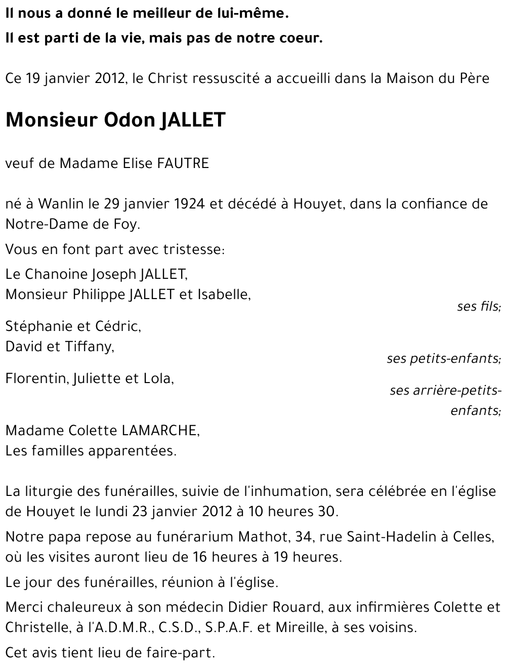 Odon JALLET