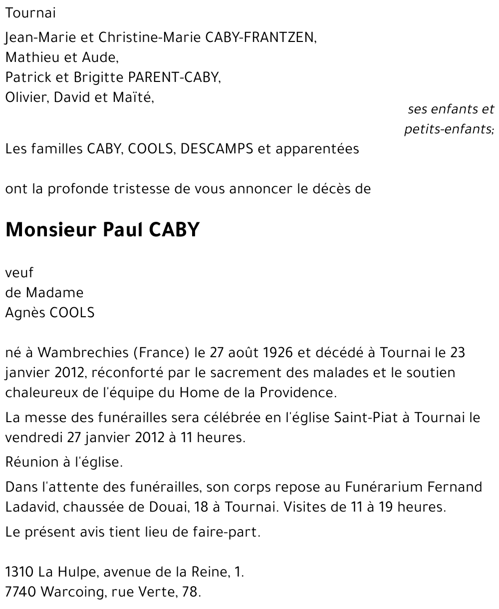 Paul CABY