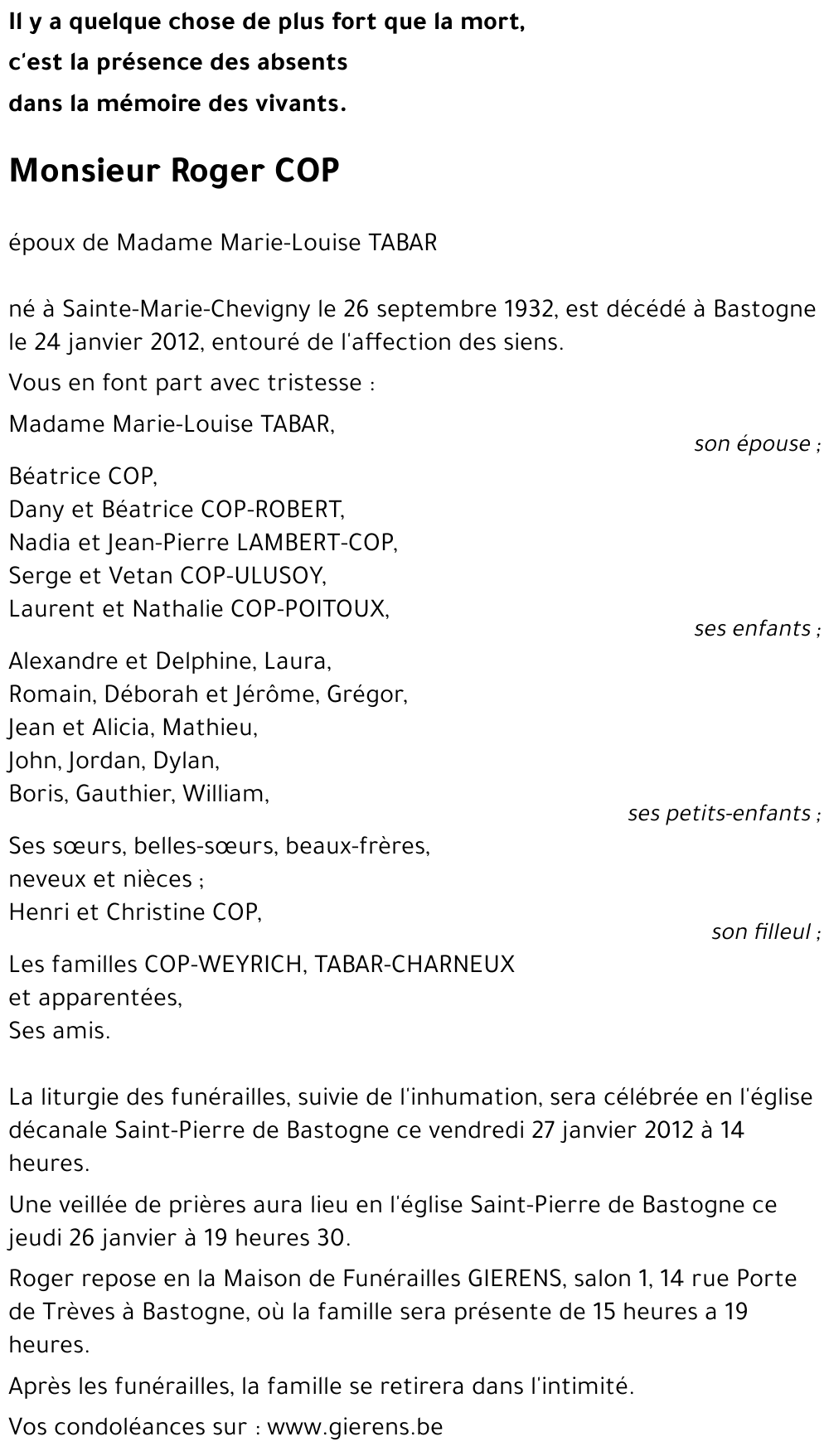 Roger COP