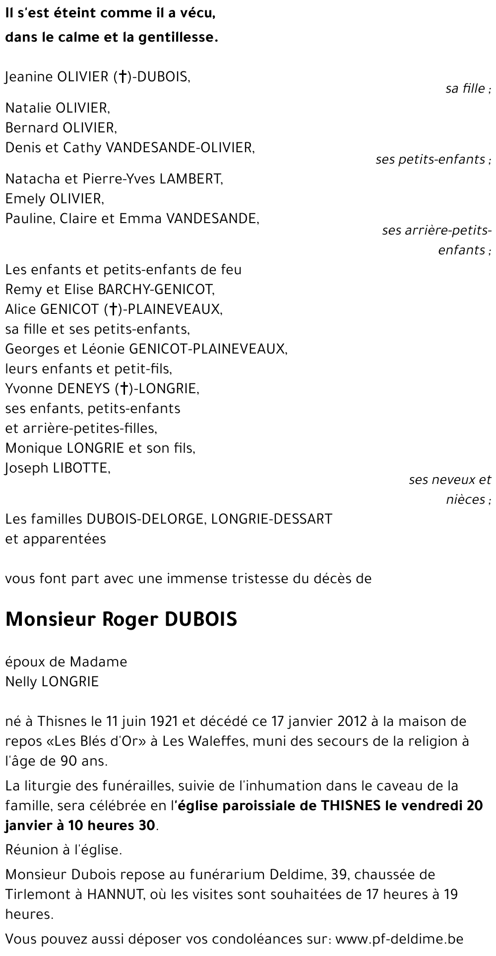 Roger DUBOIS
