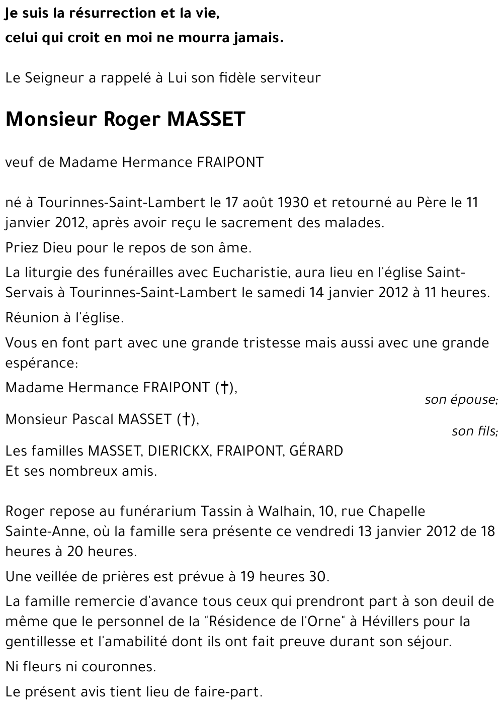 Roger MASSET