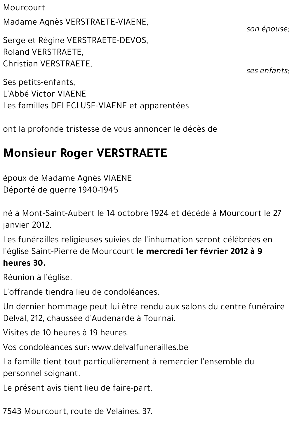 Roger VERSTRAETE