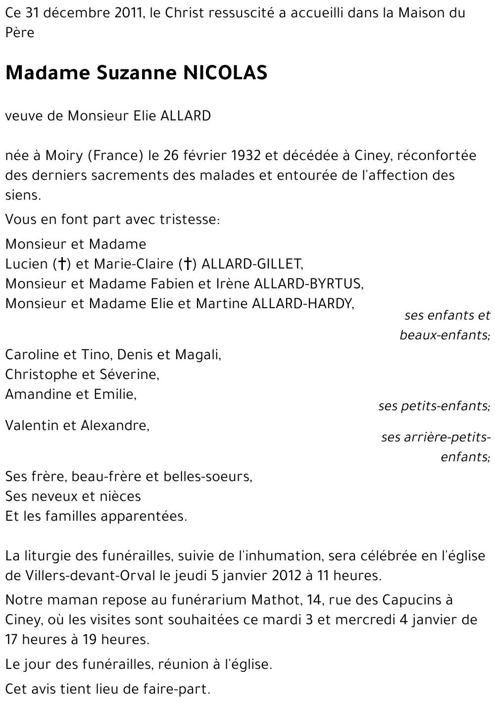 Suzanne NICOLAS