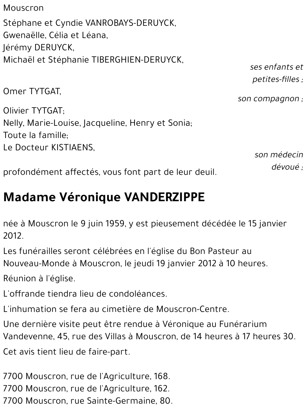 Véronique VANDERZIPPE