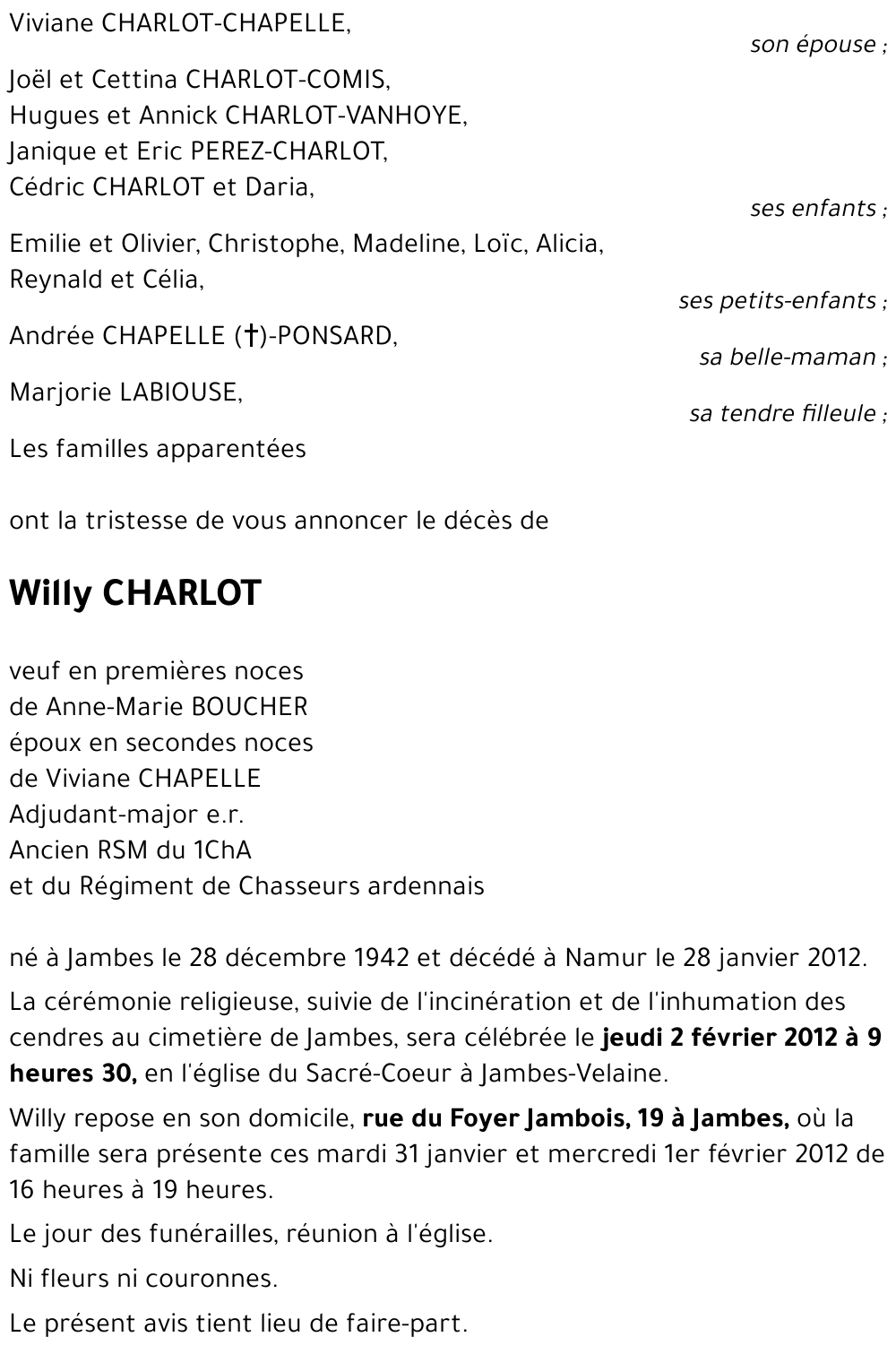 Willy CHARLOT