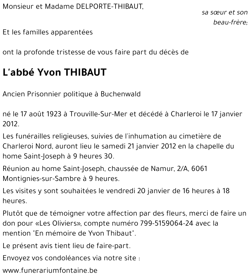 Yvon THIBAUT