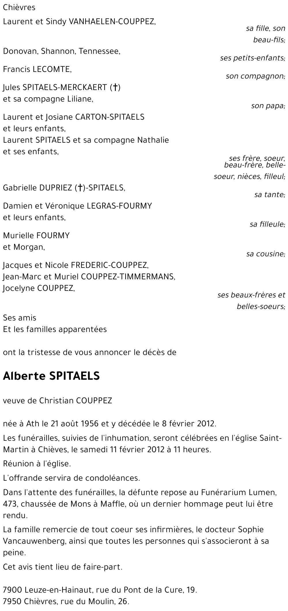 Alberte SPITAELS