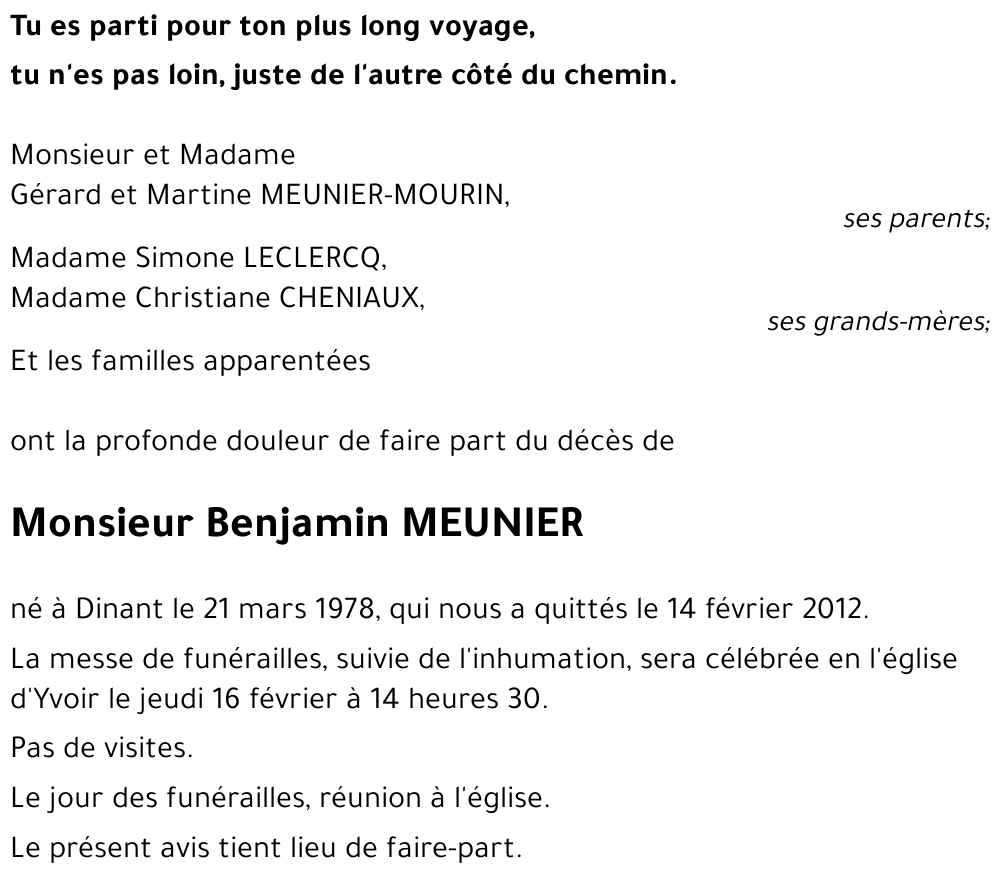 Benjamin MEUNIER