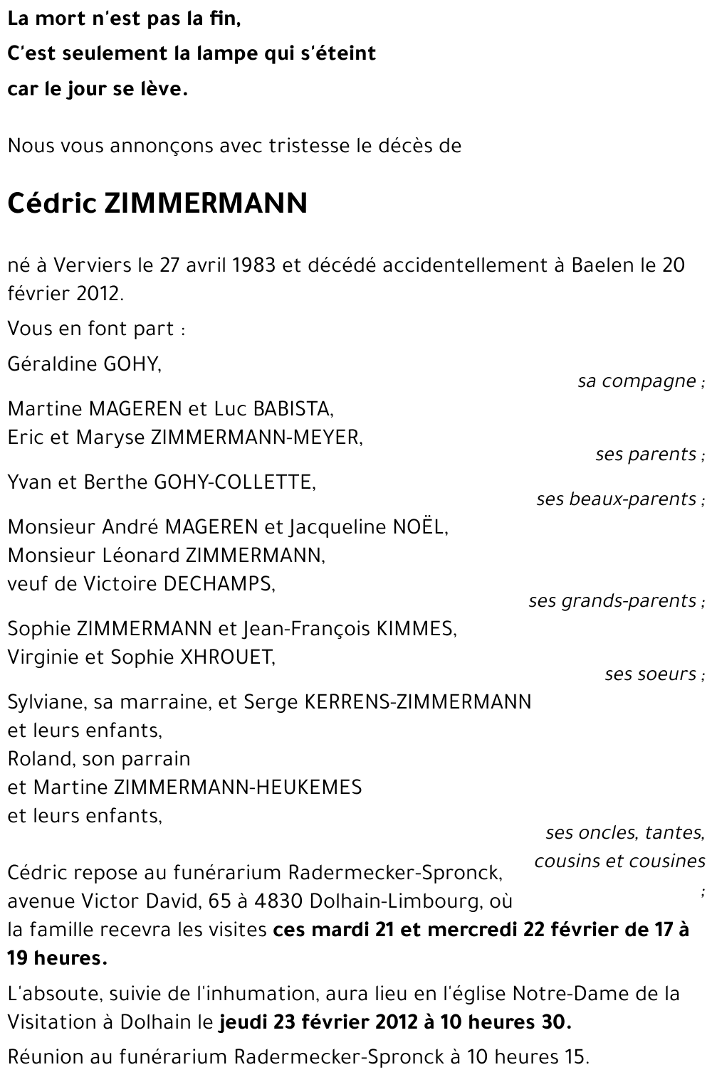 Cédric ZIMMERMANN