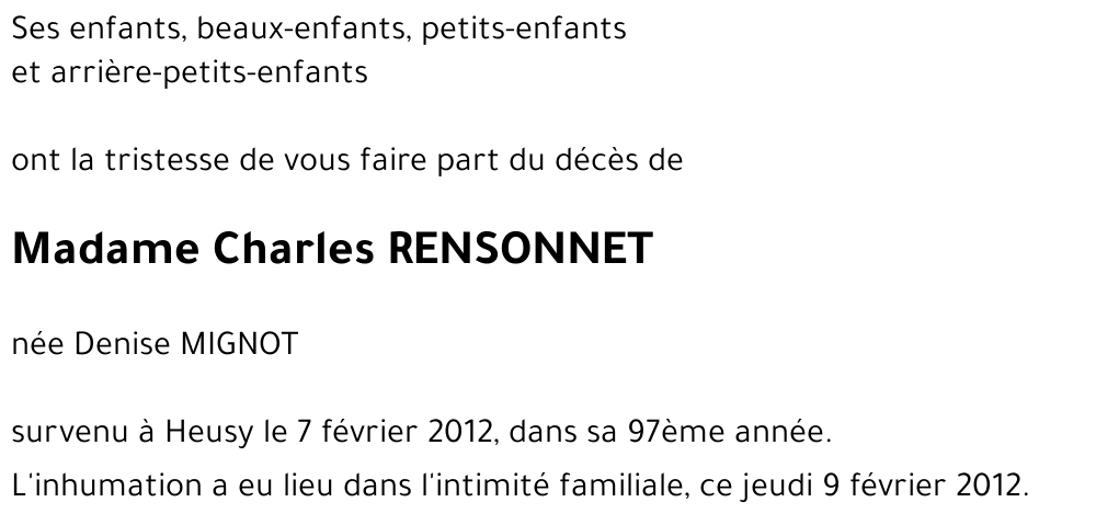 Charles RENSONNET
