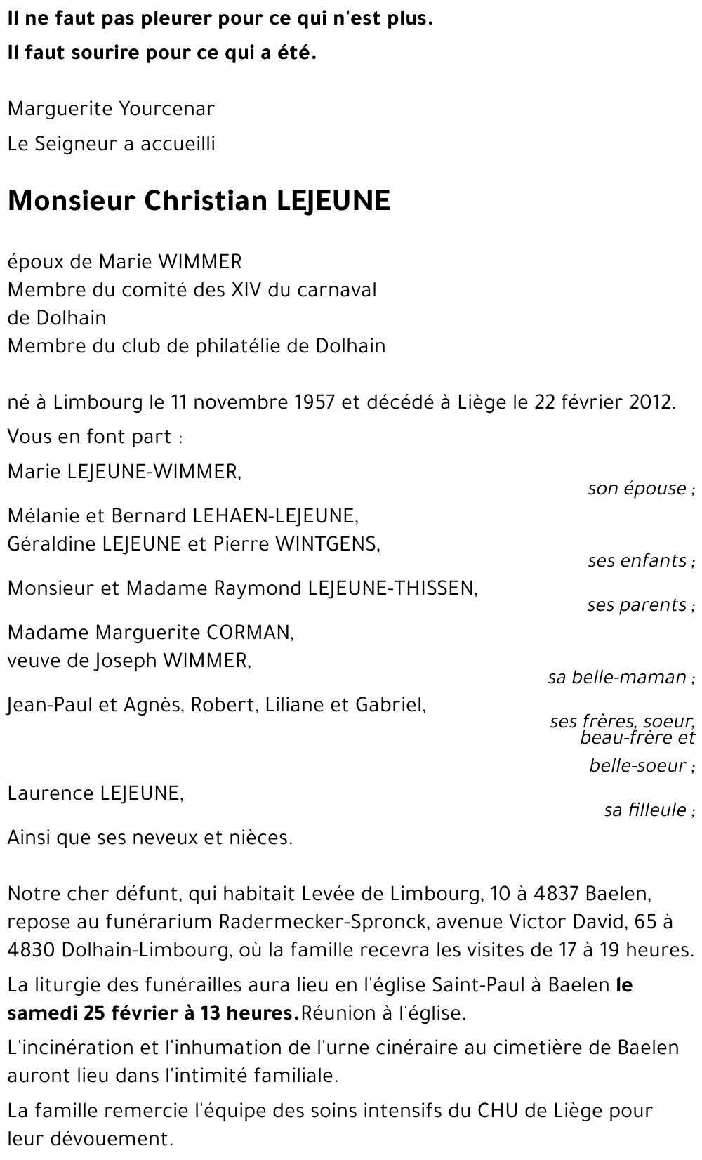 Christian LEJEUNE