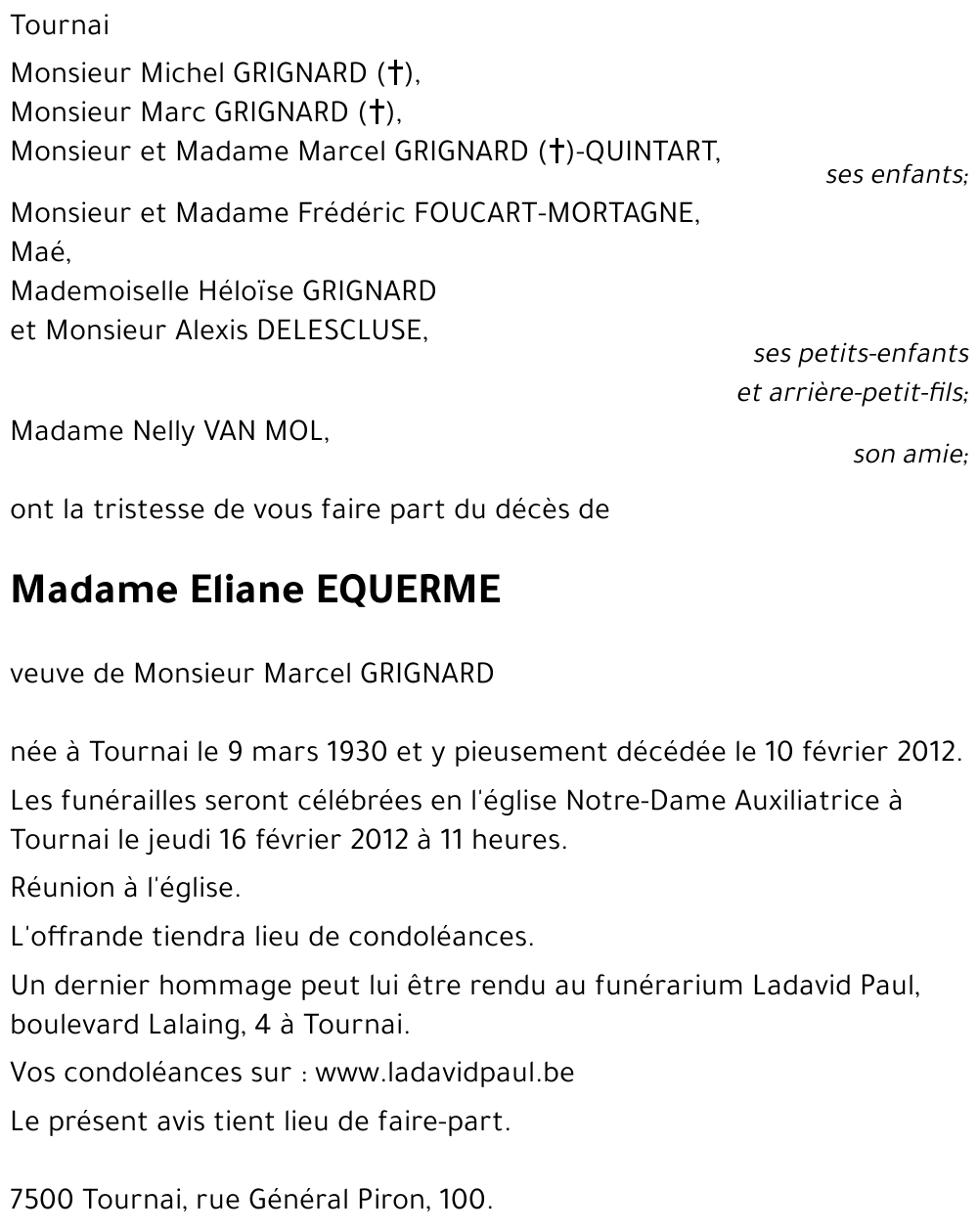 Eliane EQUERME