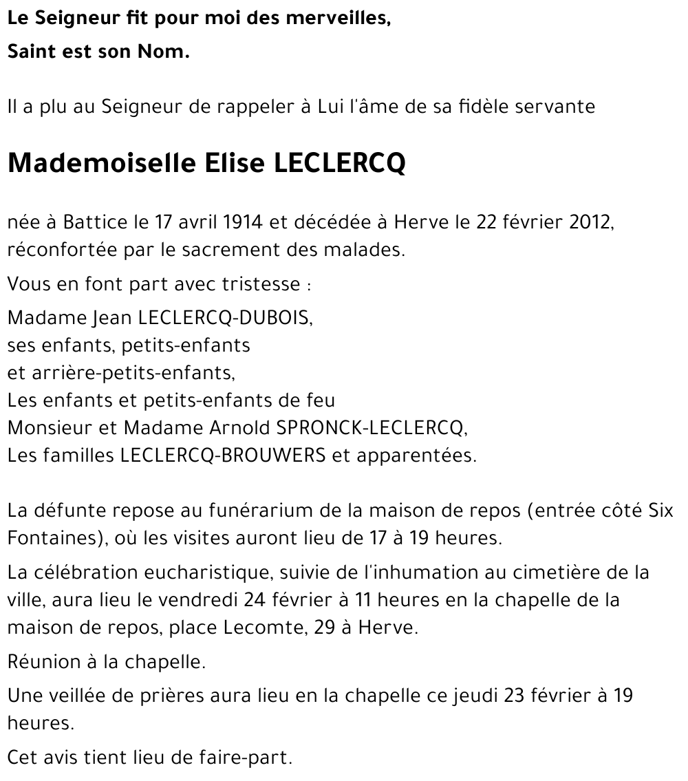 Elise LECLERCQ
