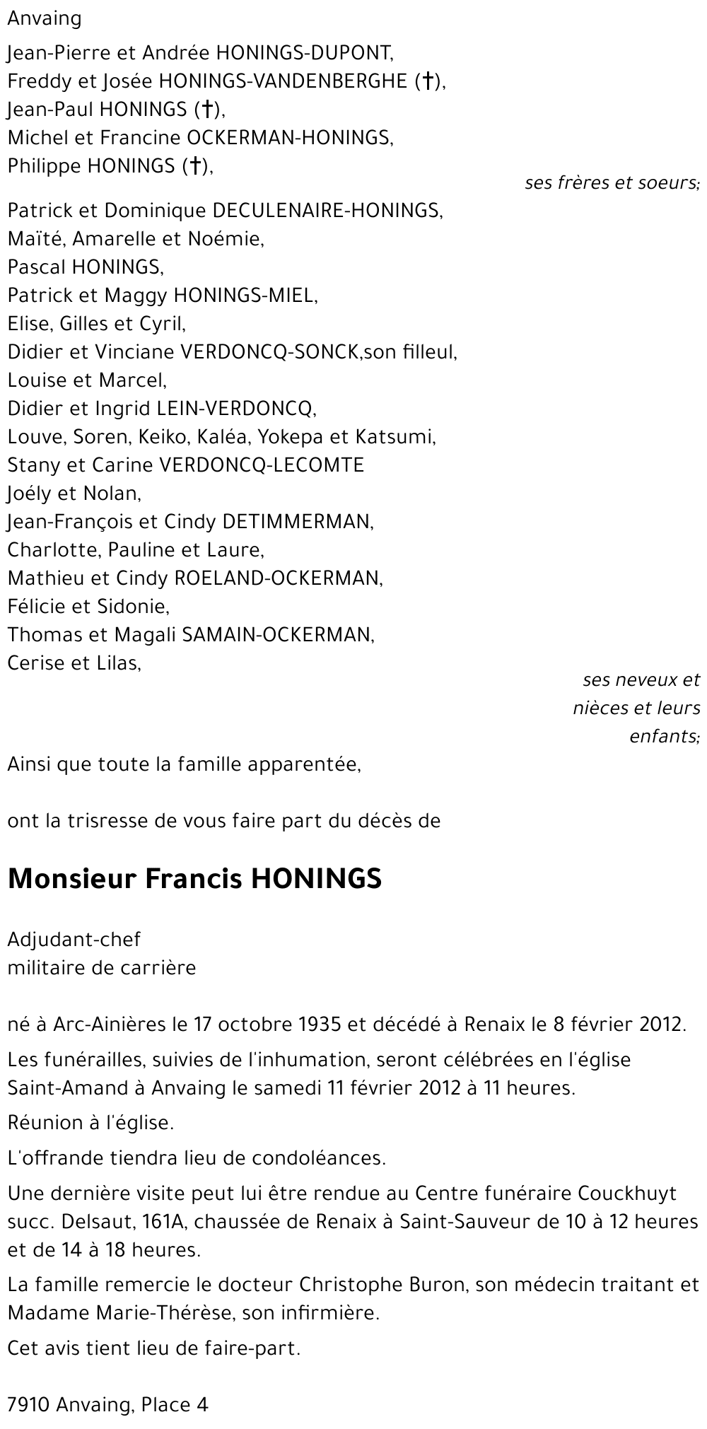 Françis HONNINGS