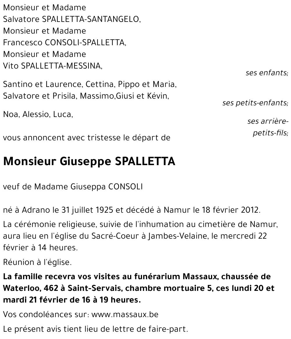 Giuseppe SPALLETTA