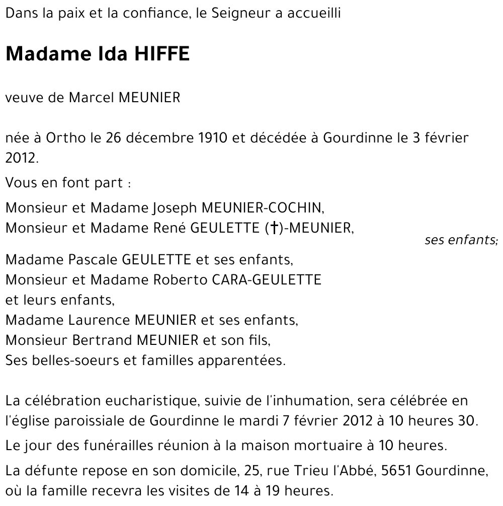 Ida HIFFE