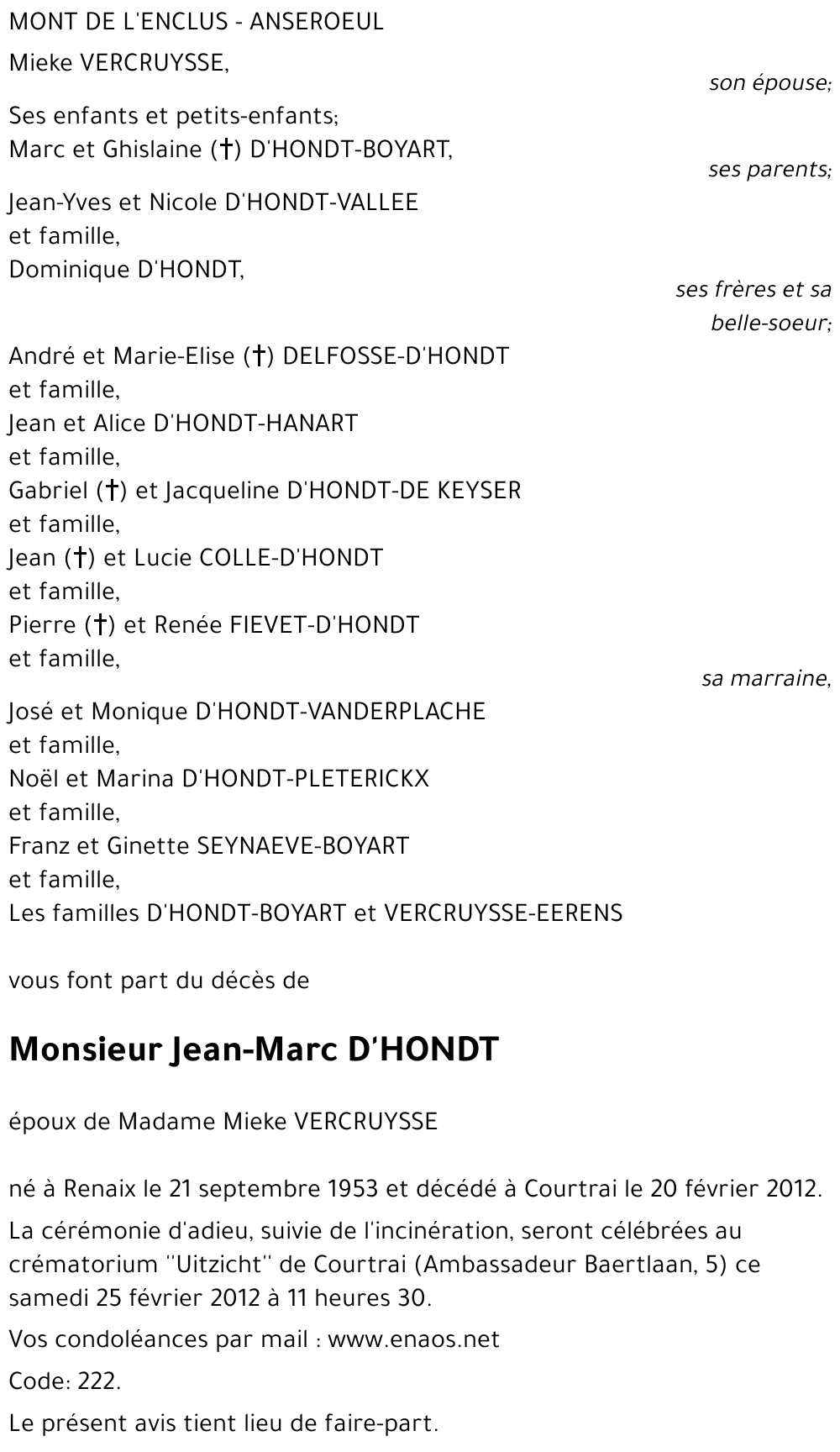 Jean-Marc D'HONDT