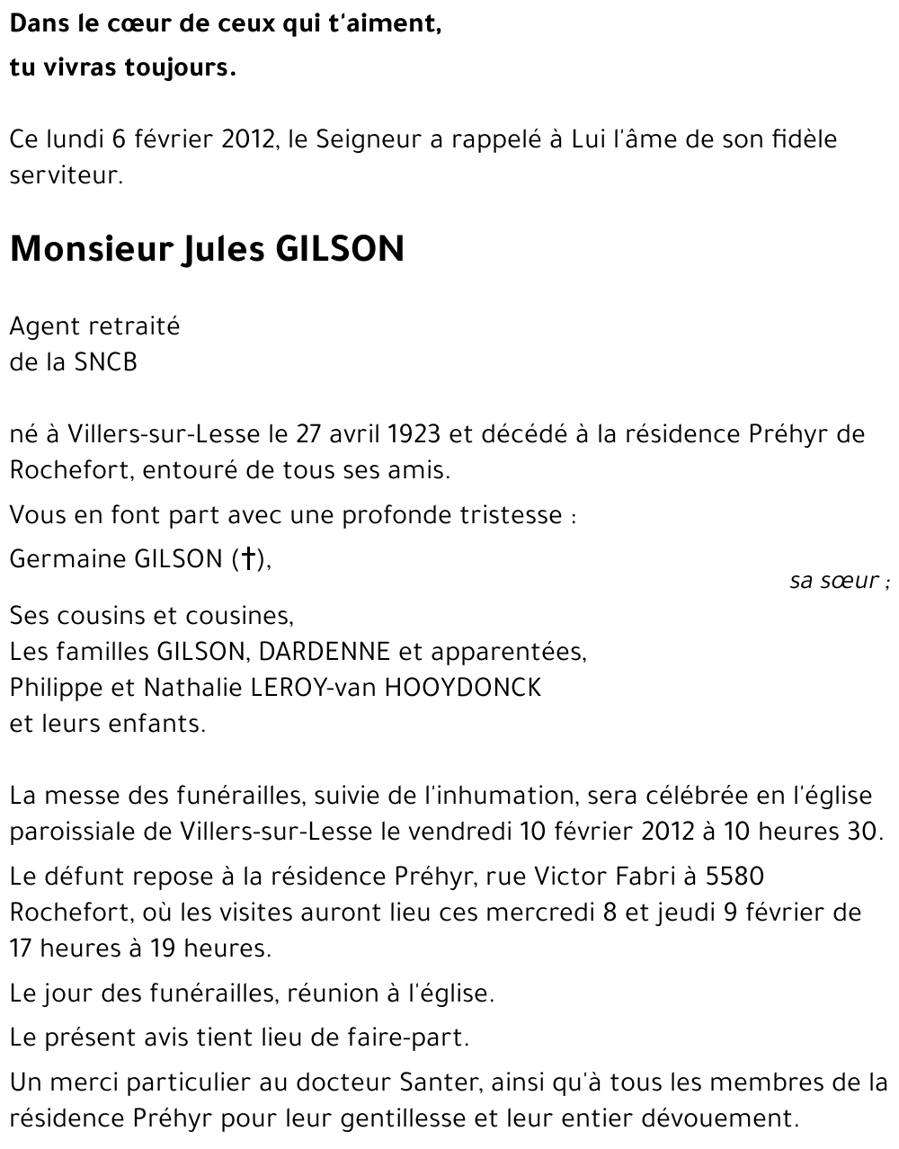 Jules GILSON