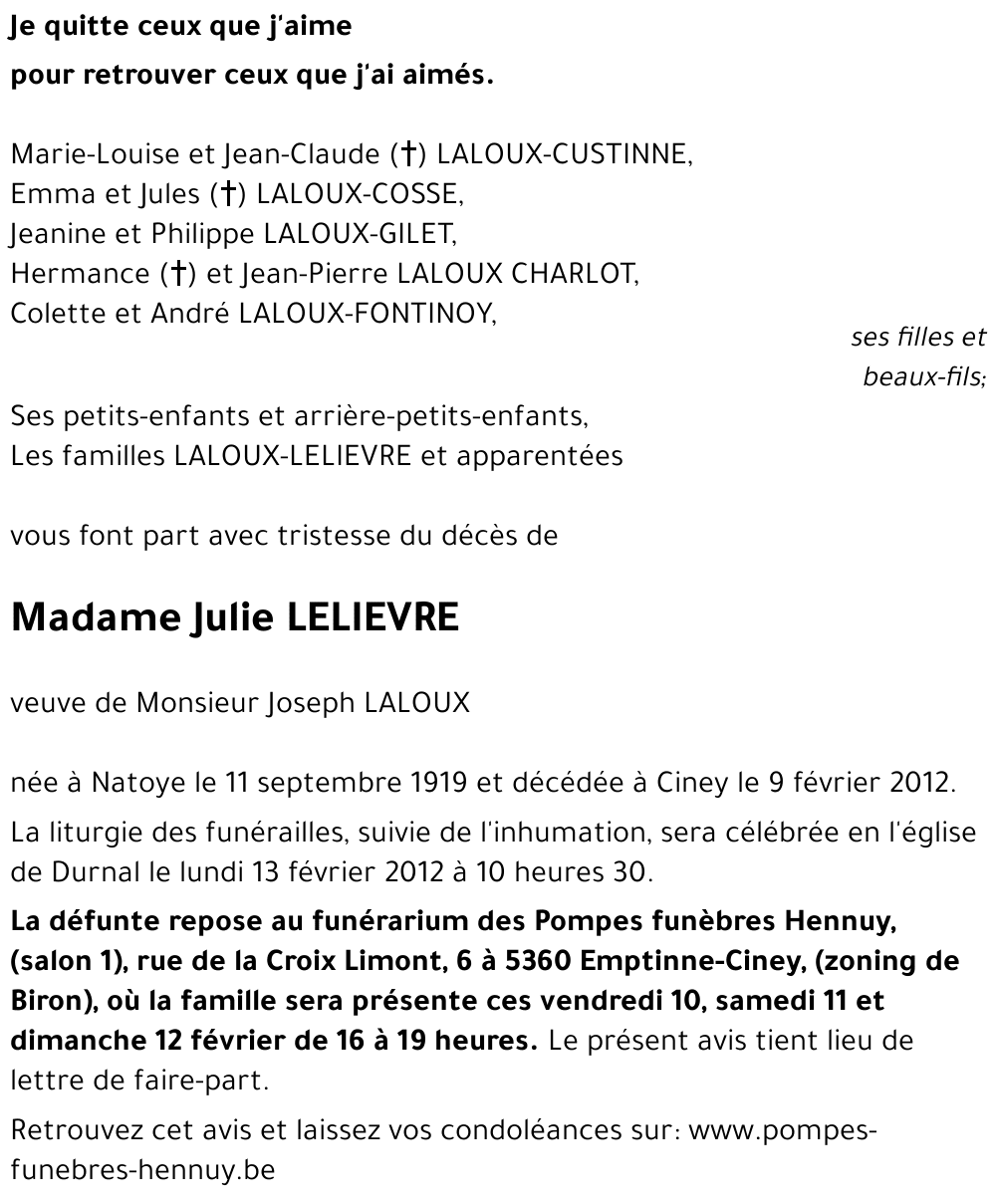 Julie LELIEVRE