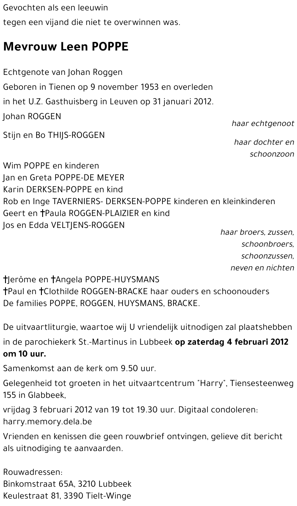 Leen POPPE