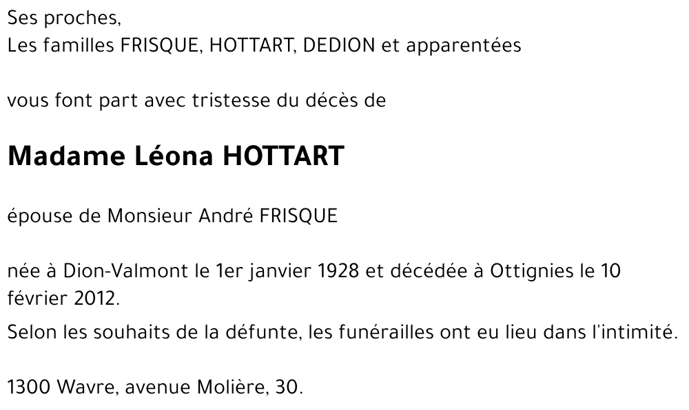 Léona Hottart