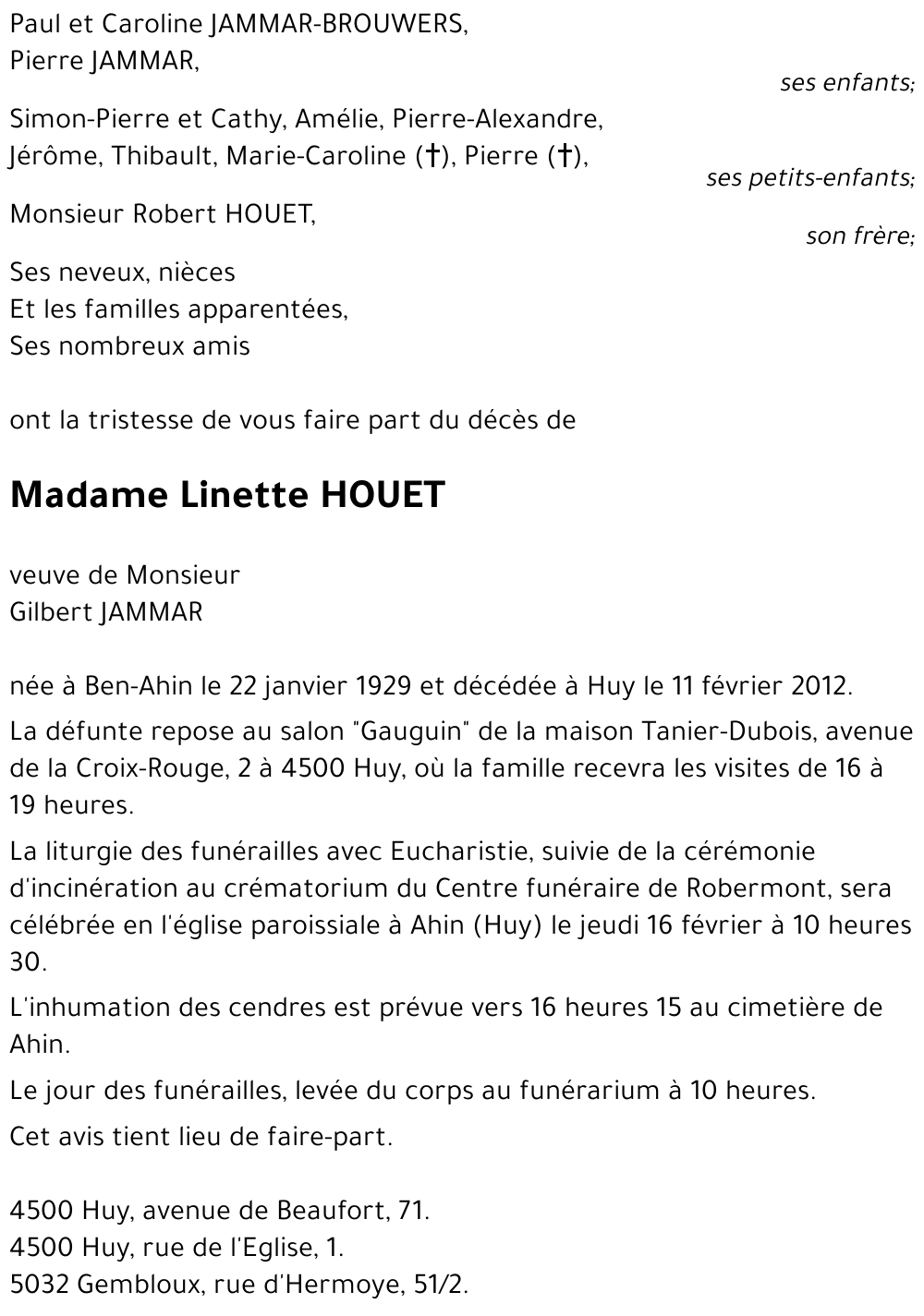 Linette HOUET