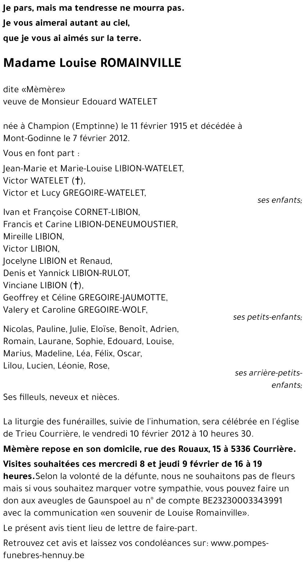 Louise ROMAINVILLE