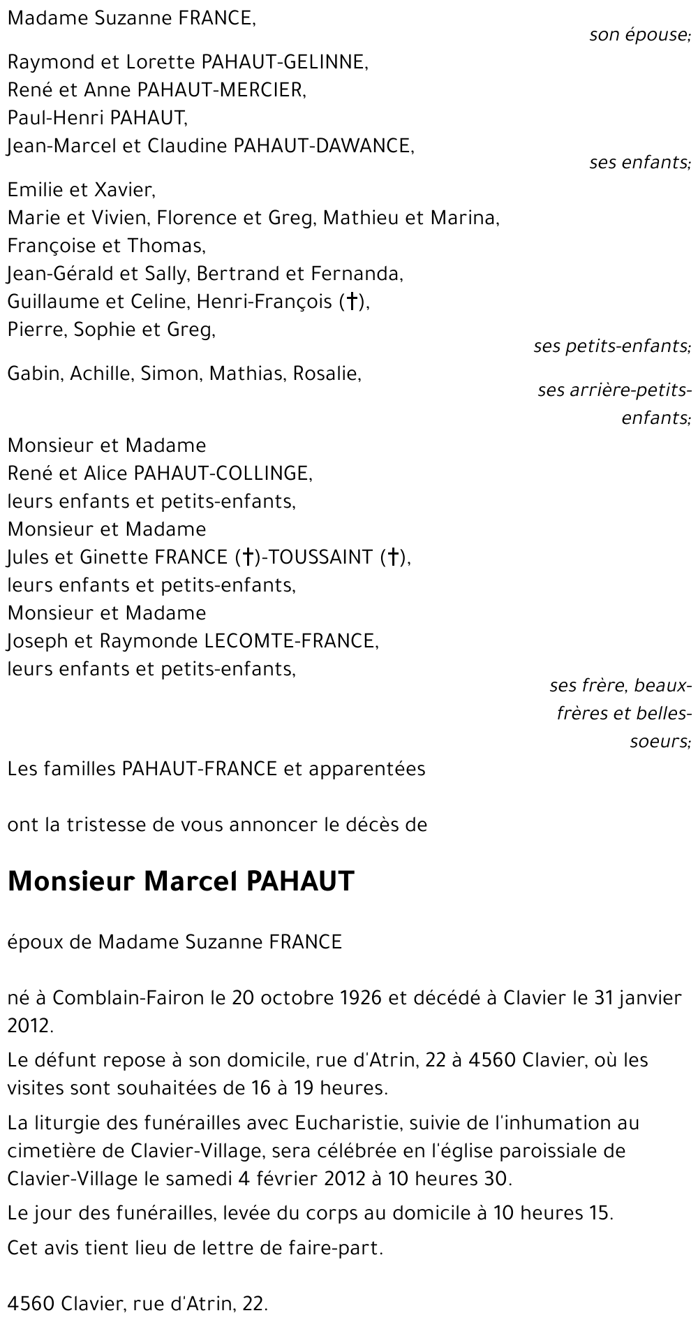 Marcel PAHAUT