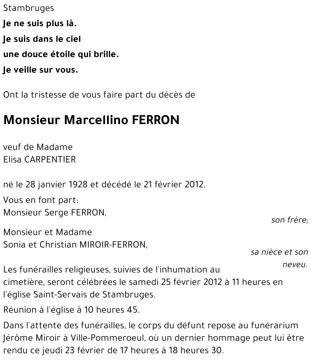 Marcellino FERRON