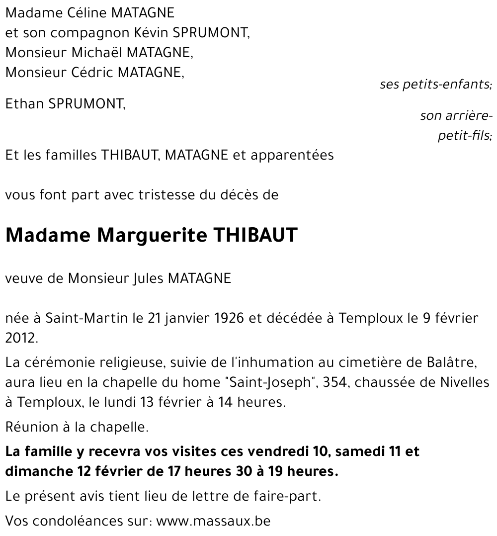 Marguerite THIBAUT