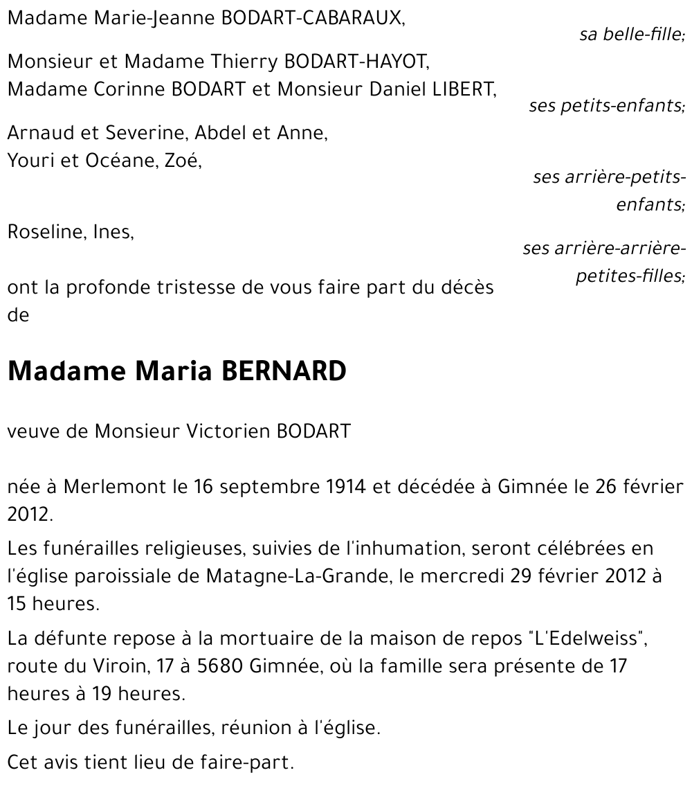 Maria Bernard