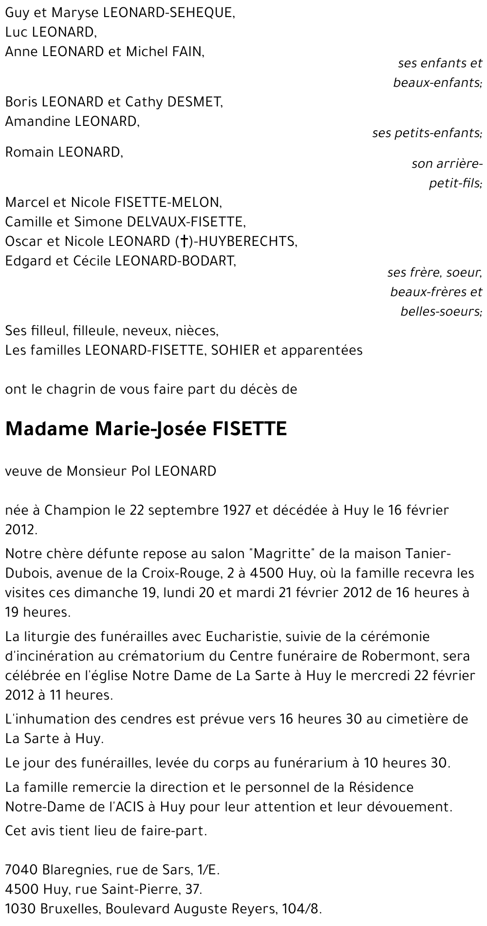 Marie-Josée FISETTE