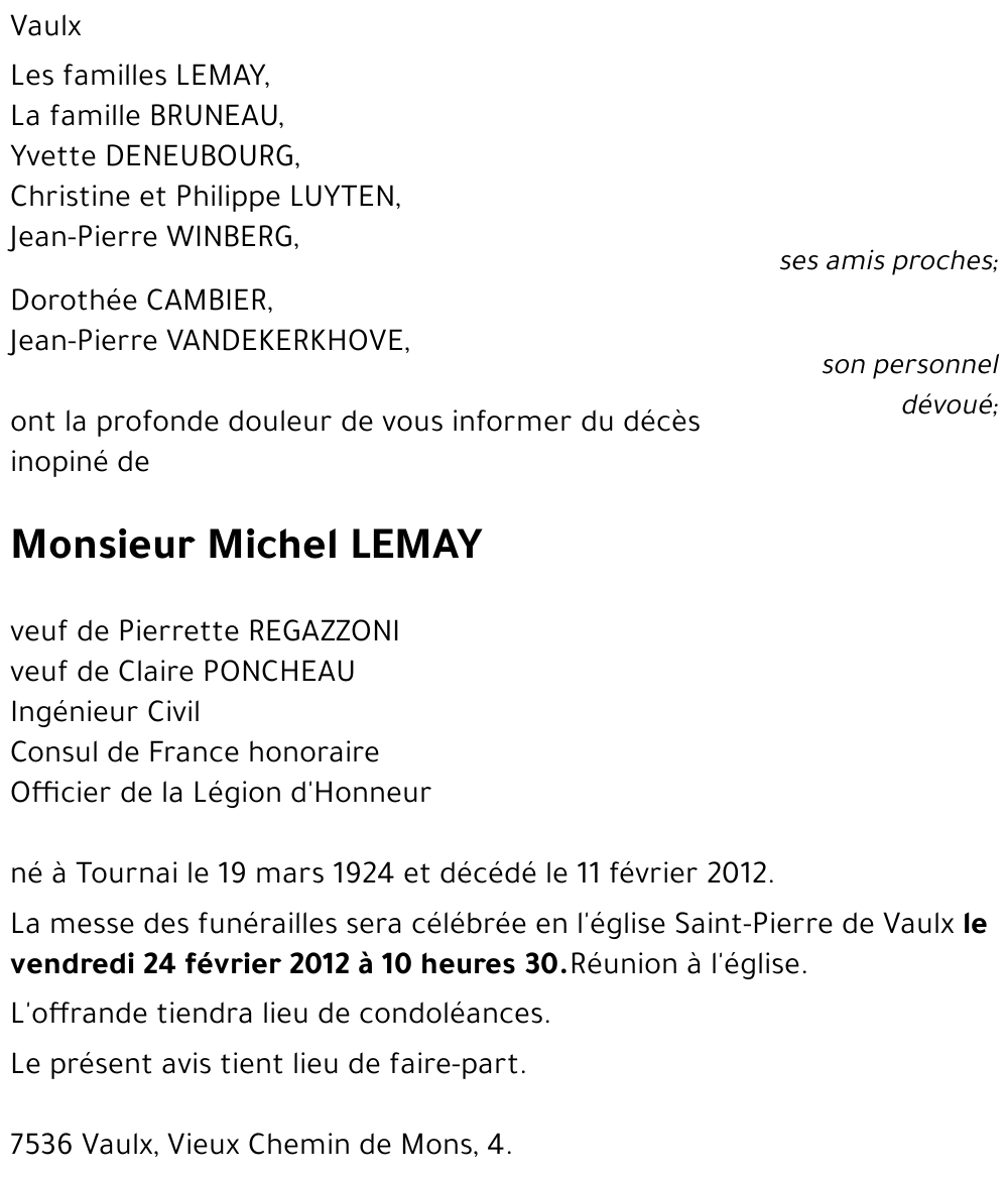 Michel LEMAY