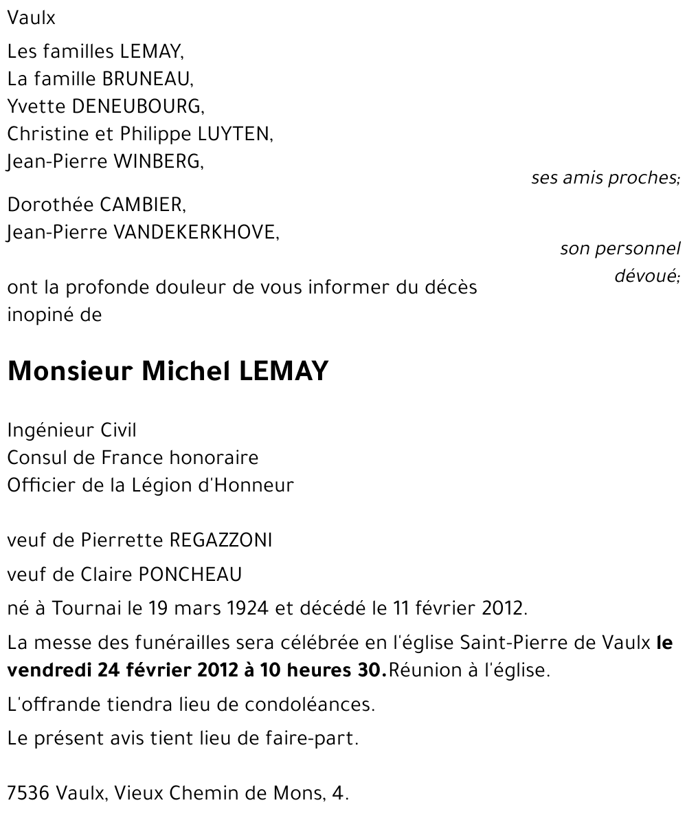 Michel LEMAY