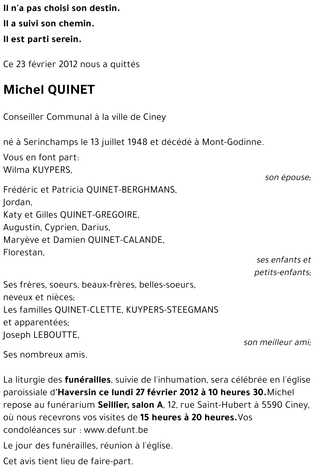 Michel QUINET