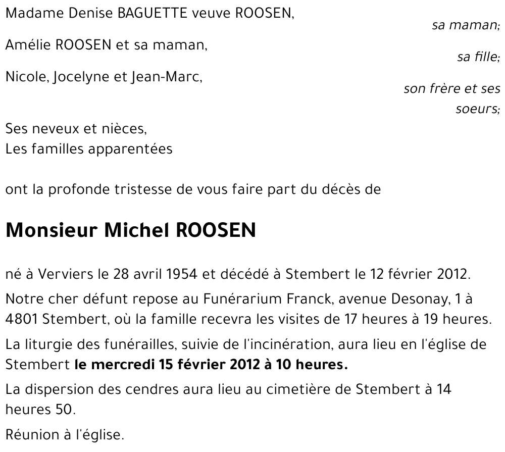 Michel ROOSEN