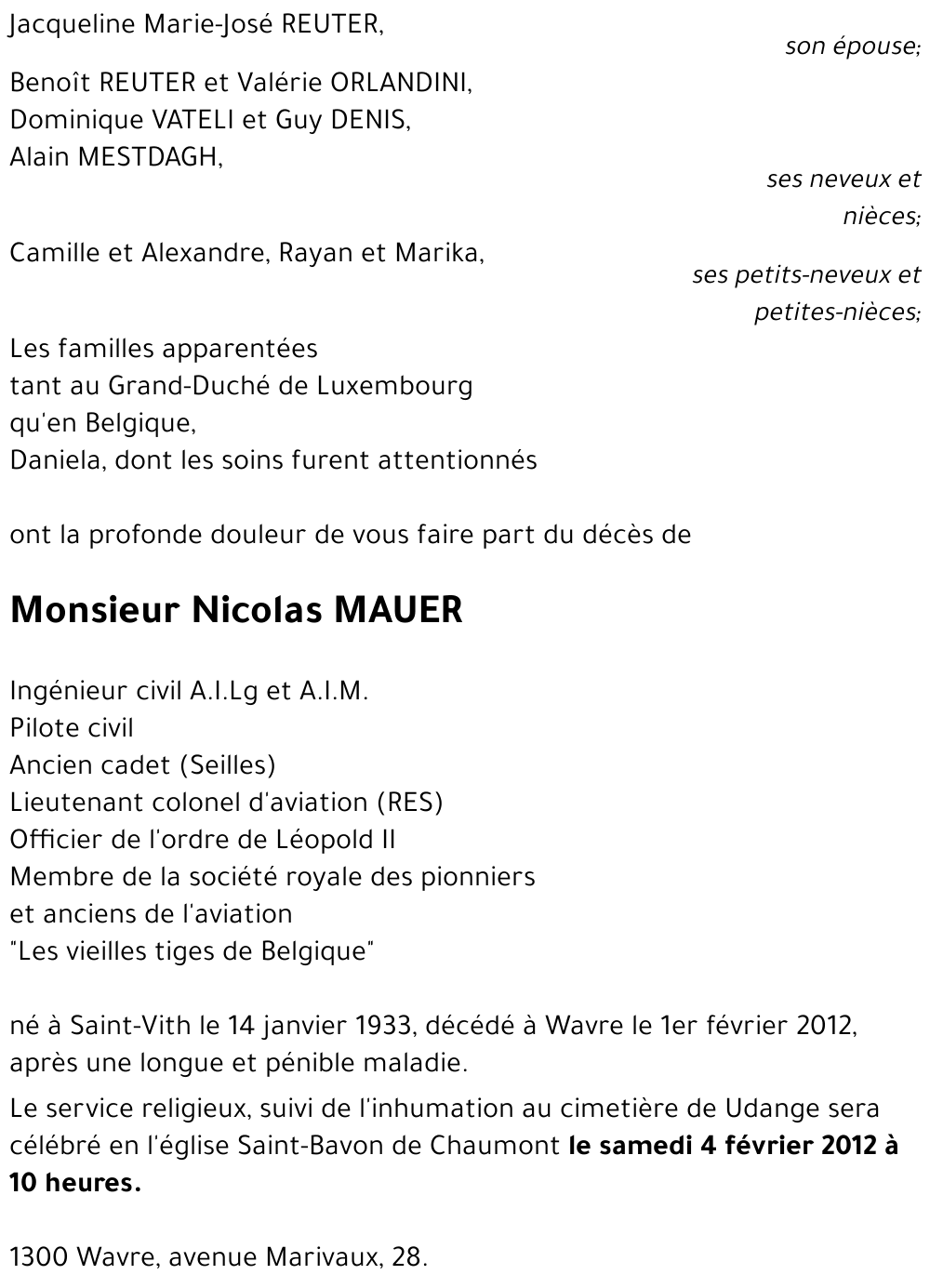 Nicolas MAUER