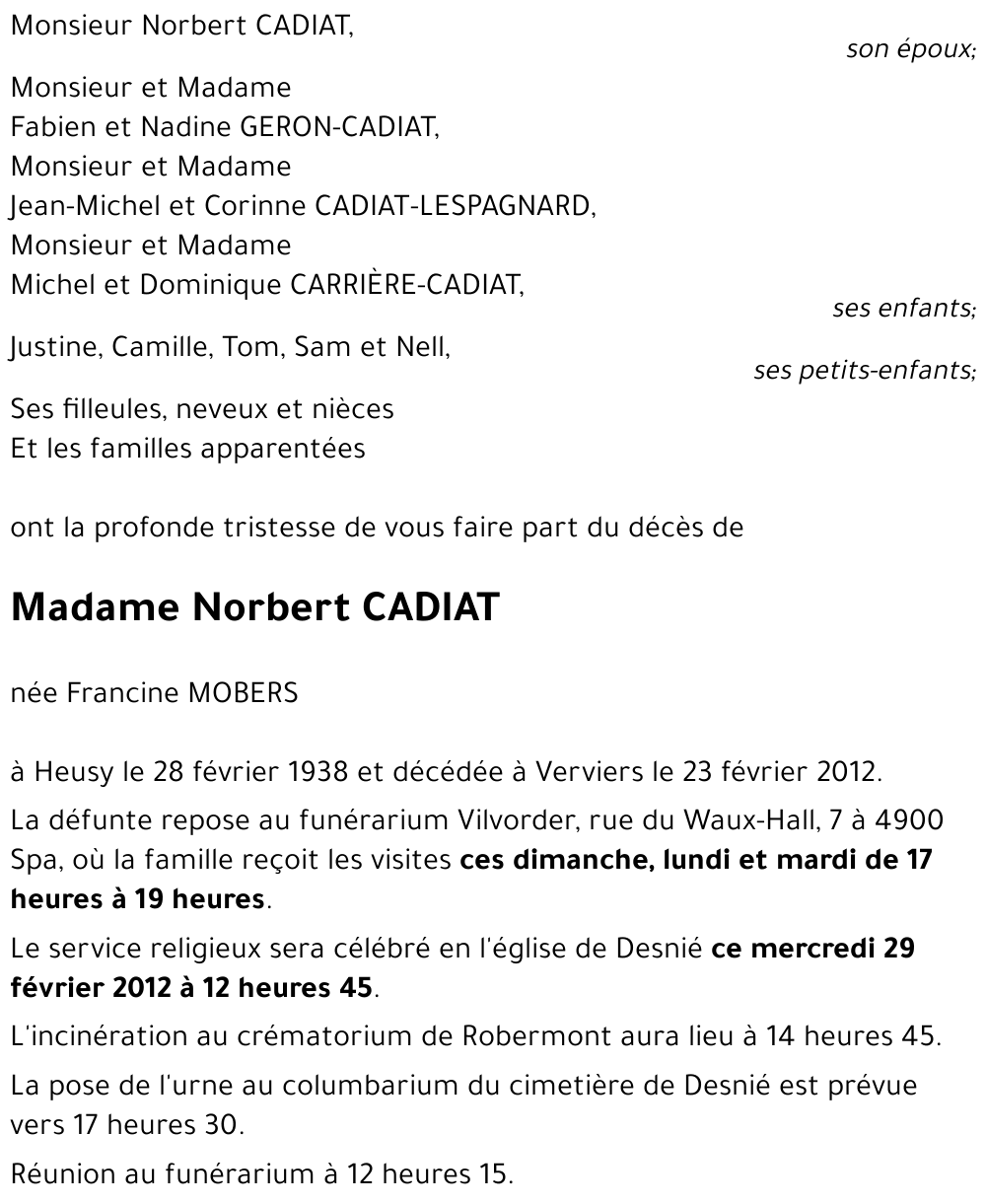 Norbert CADIAT