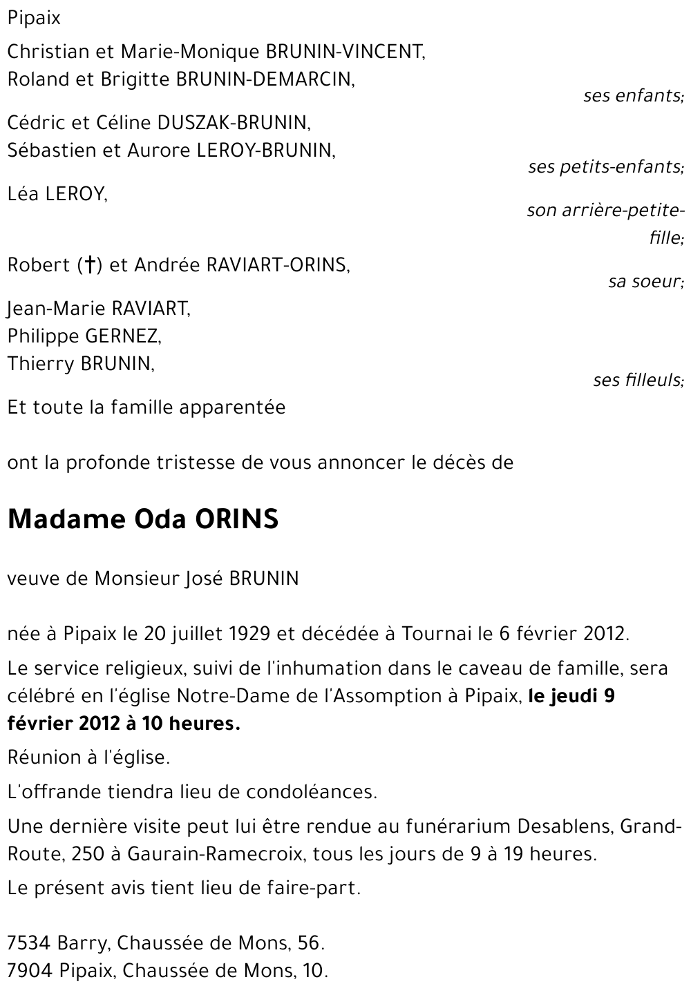 Oda ORINS