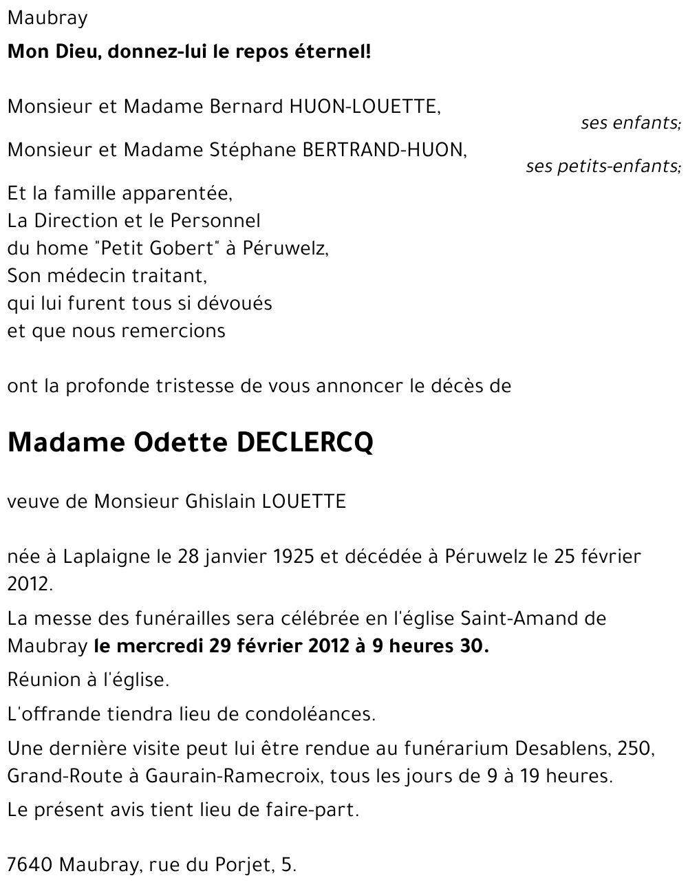 Odette DECLERCQ